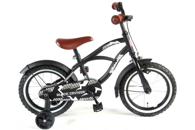 Volare Black Cruiser Children's Bicycle - Boys - 14 Inch - Black - 95% assembled