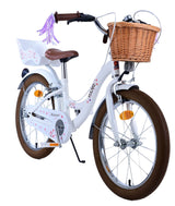 Volare Blossom Children's Bicycle Girls 18 tommers hvite to håndbremser