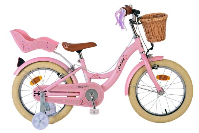 Volare Blossom Children's bicycle - Girls - 16 inch - Pink - Two hand brakes