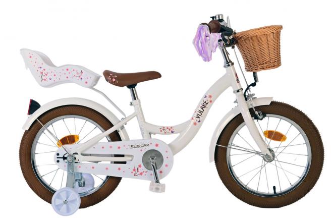 Volare Blossom Children's Bicycle - Girls - 16 Inch - White