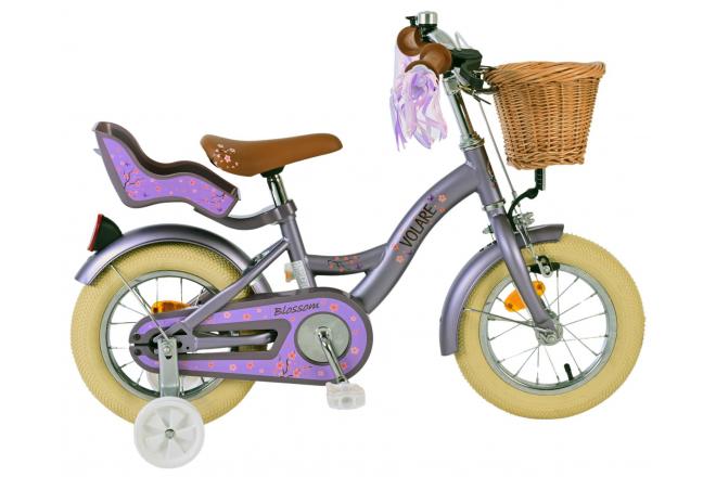 Volare Blossom Børns cykel - piger - 12 tommer - lilla