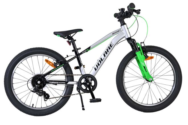 Volare boost kinderfiets - 20 inch - zilver groen - 7 speed