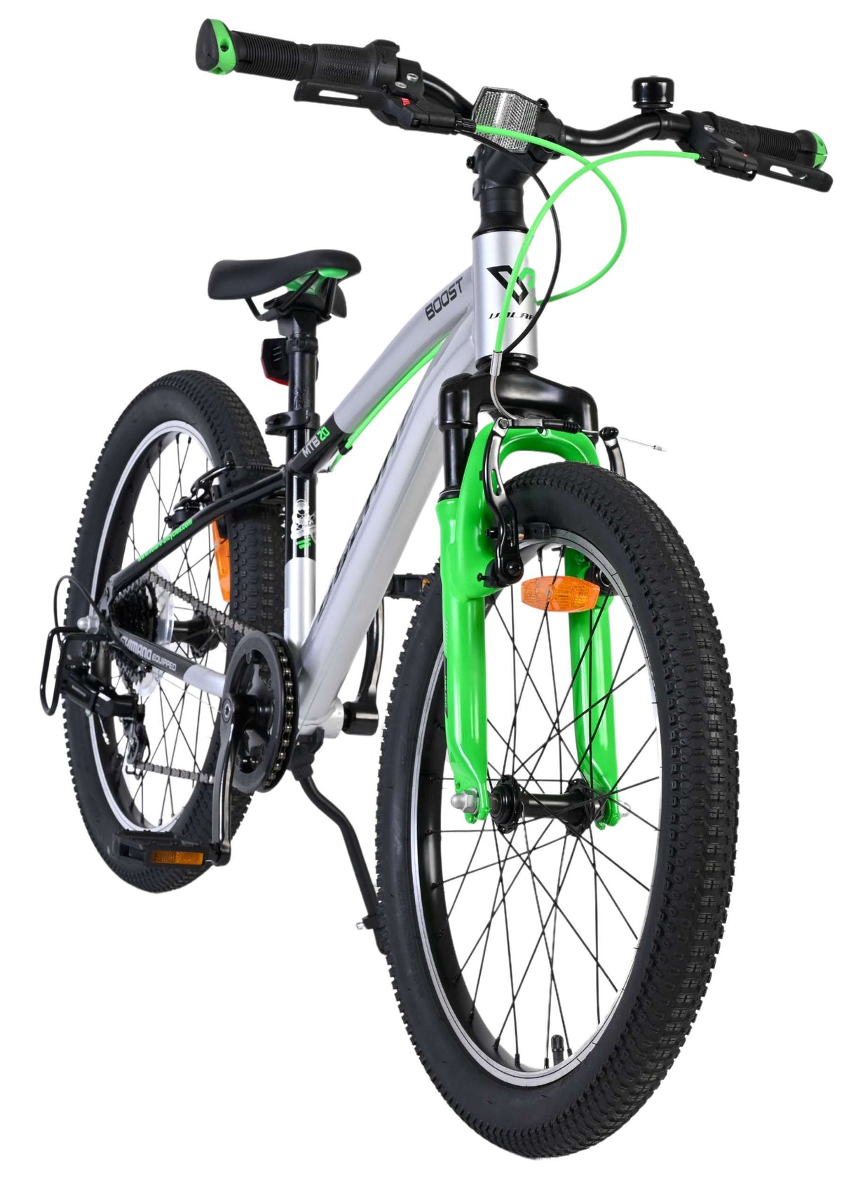 Volare boost kinderfiets - 20 inch - zilver groen - 7 speed