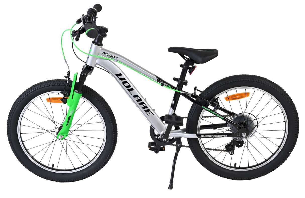 Volare boost kinderfiets - 20 inch - zilver groen - 7 speed