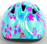 Volare le casque de vélo pour enfants XS Fleurs roses bleues 47-51 cm supplémentaires supplémentaires