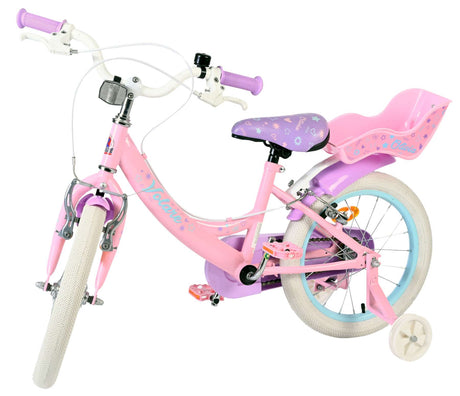 Volare olivia kinderfiets - meisjes - 16 inch - roze - twee handremmen