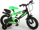 Volare Sportivo Bike Bike Boys de 12 pulgadas Neon Black Dos frenos de mano 95% ensamblados