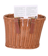 Volare rieten mandje middel met riempjes voor 16-20 inch