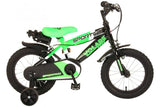 Volore Sportivo Kanner Bike Jongen 14 Zoll Neon Gréng Black Zwee Hand Bremsen 95% versammelt