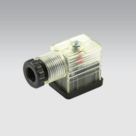 Metal work stekker transparant 22mm led 24v