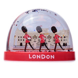 Londen souvenir koninklijke wachter op parade medium glitter sneeuwbol