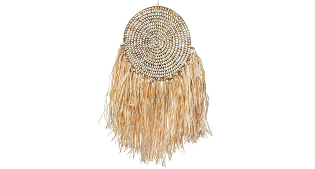 Raffia wall decor 35x80cm