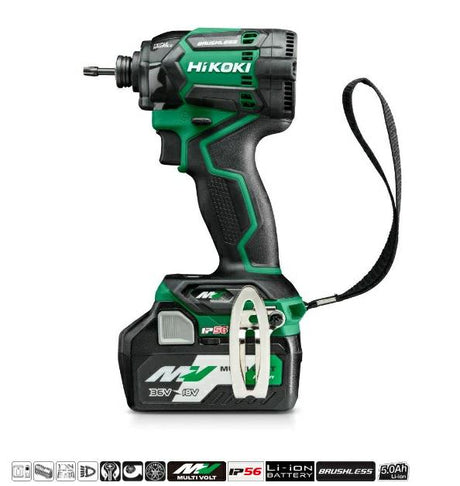 Hikoki slagcam 36v wh36dc wrz 215nm 2x2,5ah mv bl ip56 hsc