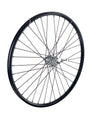 Achterwiel 28 inch 622 zwart zwarte spaak 3v remnaaf