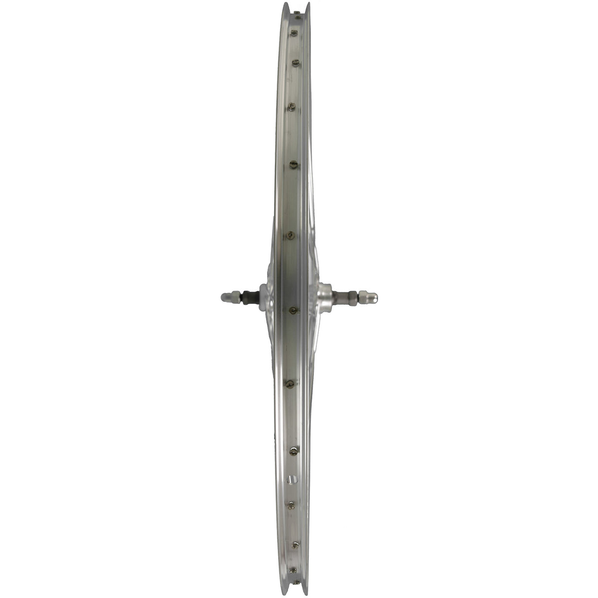 Roland achterwiel p24h 28 36g 7v pion vaste as alu zilv
