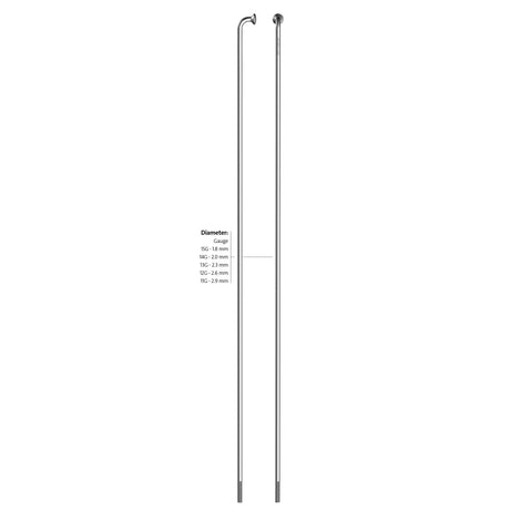 Sapim spaak 14-164 leader rvs zonder nippel (100st)