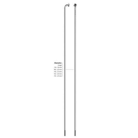 Sapim spaak 13-210 leader rvs zonder nippel (100st)