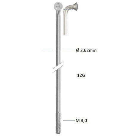 Alpina spaken 12-230 (2,6) zink zilver (p144)