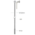 Alpina spaak zink 12-308 zonder nippel zilver (144st)