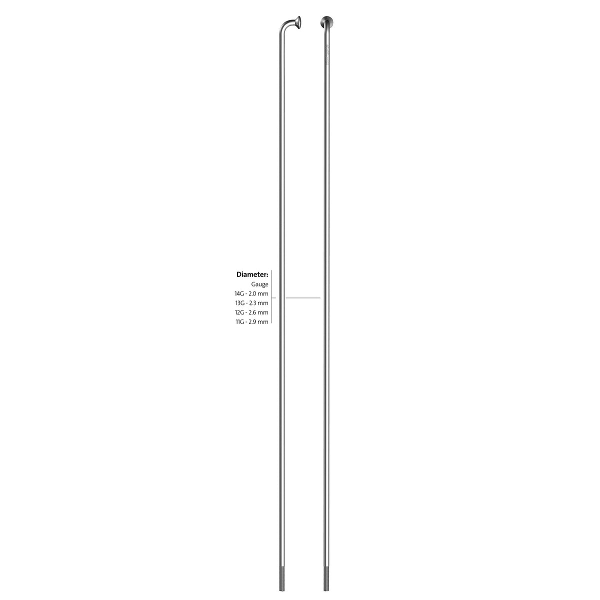 Alpina spaak zink 14-190 zonder nippel zilver (144st)
