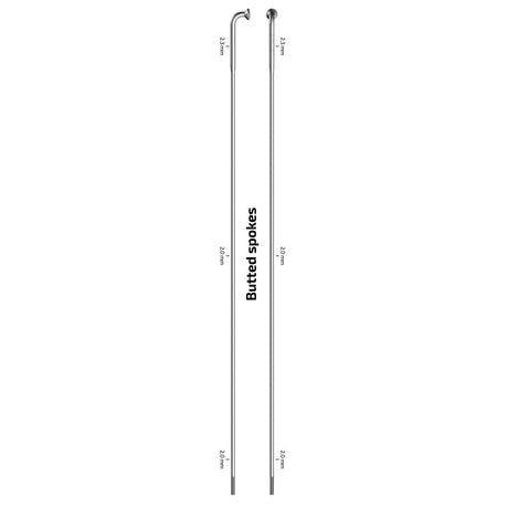 Sapim spaak 14-260 x-strong rvs zonder nippel (100st)