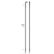 Sapim spaak 14-256l race rvs zwart zonder nippel (100st)