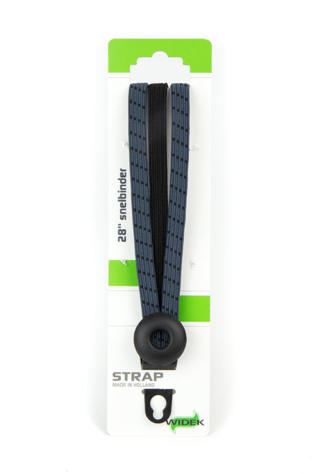 Widek b.v. widek eye binder 1x24 mm. zwart. 2x12 mm. blauwgrijs met zwarte stalen platen op kaart (54 cm.)