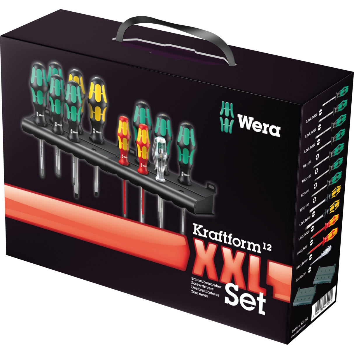 Ensemble de tournevis Wera Kraftform xxl