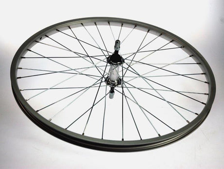 Bike fun kids voorwiel 24x1.75 alu zilver blank