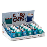 Warme chocomel lipbalsem in gevormde houder