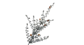 Ming pine spray 81cm green white
