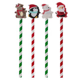 Kerstfiguurtjes - gum potlood