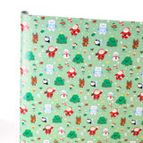 Jingle kerstmis 3m cadeaupapier rol
