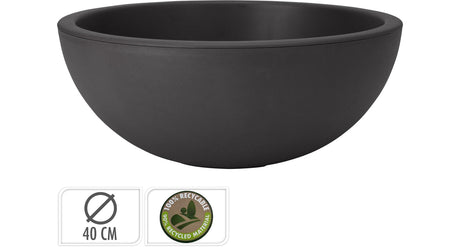 Plantschaal ek dia 40xh16cm antraciet