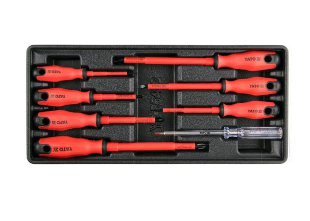 Yato geïsoleerde schroevendraaierset 8cz. de kast insert