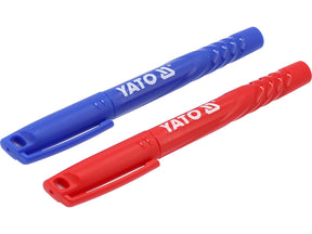 Yato markers kpl. 2szt. blauw-rood
