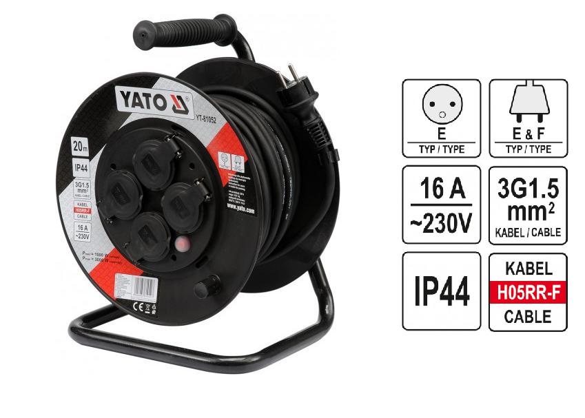 Yato uitbreiding 20m bęben 81052