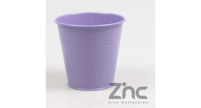 Zink pot 0.5l xxs d11 h10 b7.5 cm paars