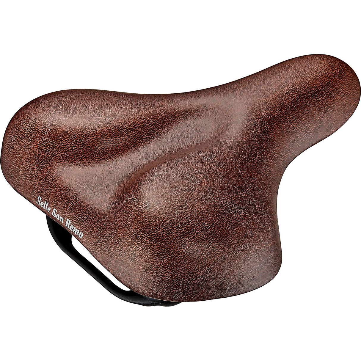 Saddle Selle San Remo Lugano Vacuum Handle Brown (kort)