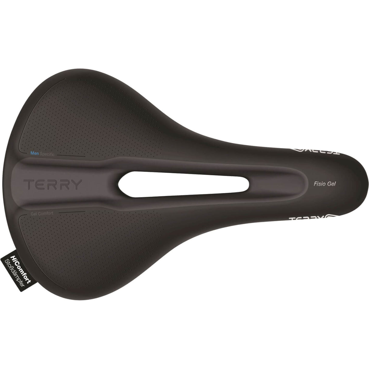 Terry Saddle Fisio Flex Gel uomini neri