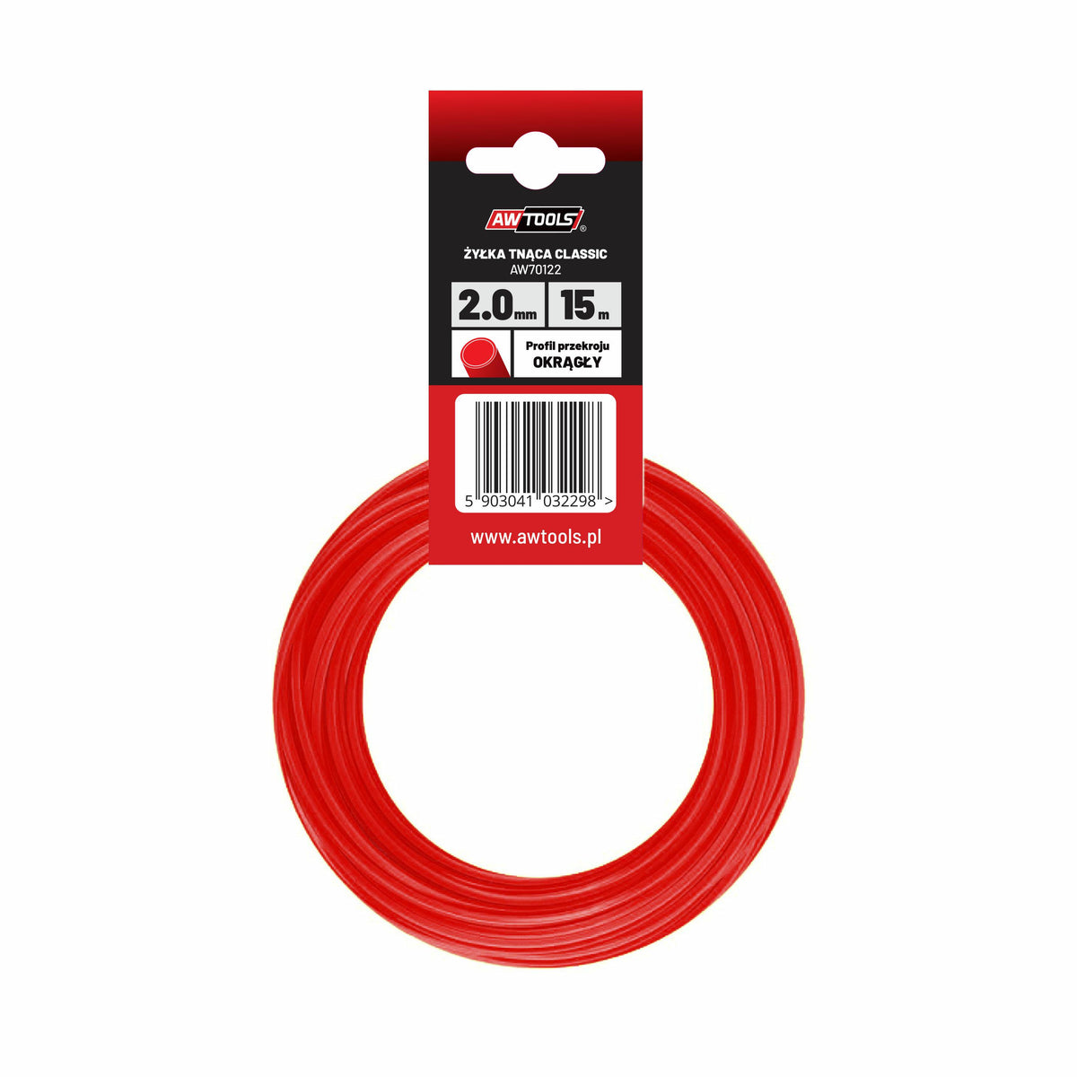 Awtools klassieke snijlijn 2,0x15m rond