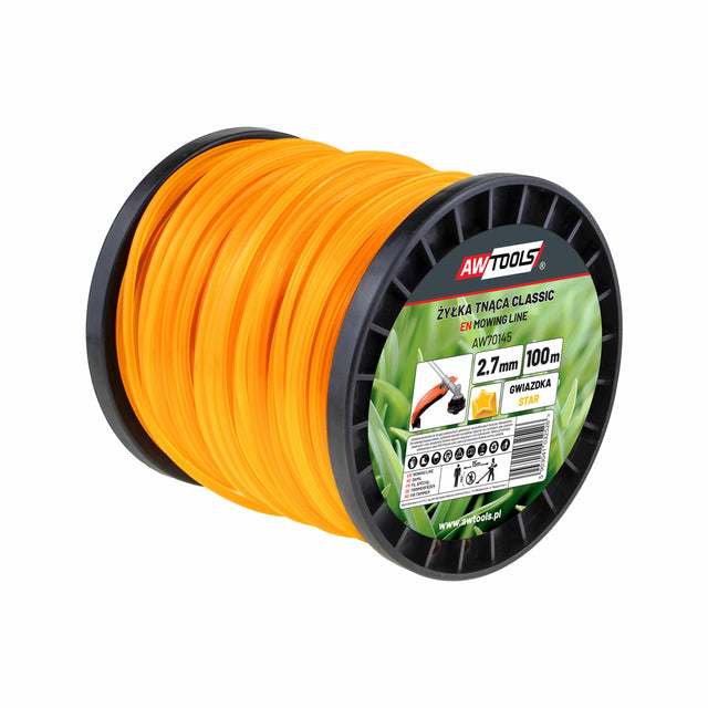 Awtools klassieke snijlijn 2,7x100m ster spool