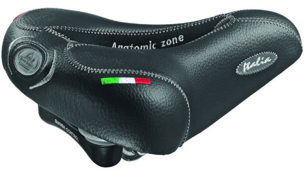 Selle Montegrappa Saddle Venus elastomeerveer negro en la tarjeta