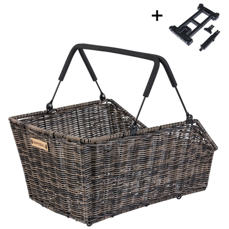 Basil mand cento rattan look bruin (mik)