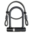 Axa beugelslot newton mini + kabel 100 8 - zwart