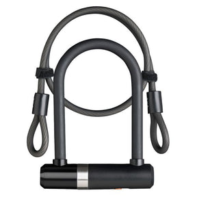 Axa beugelslot newton mini + kabel 100 8 - zwart