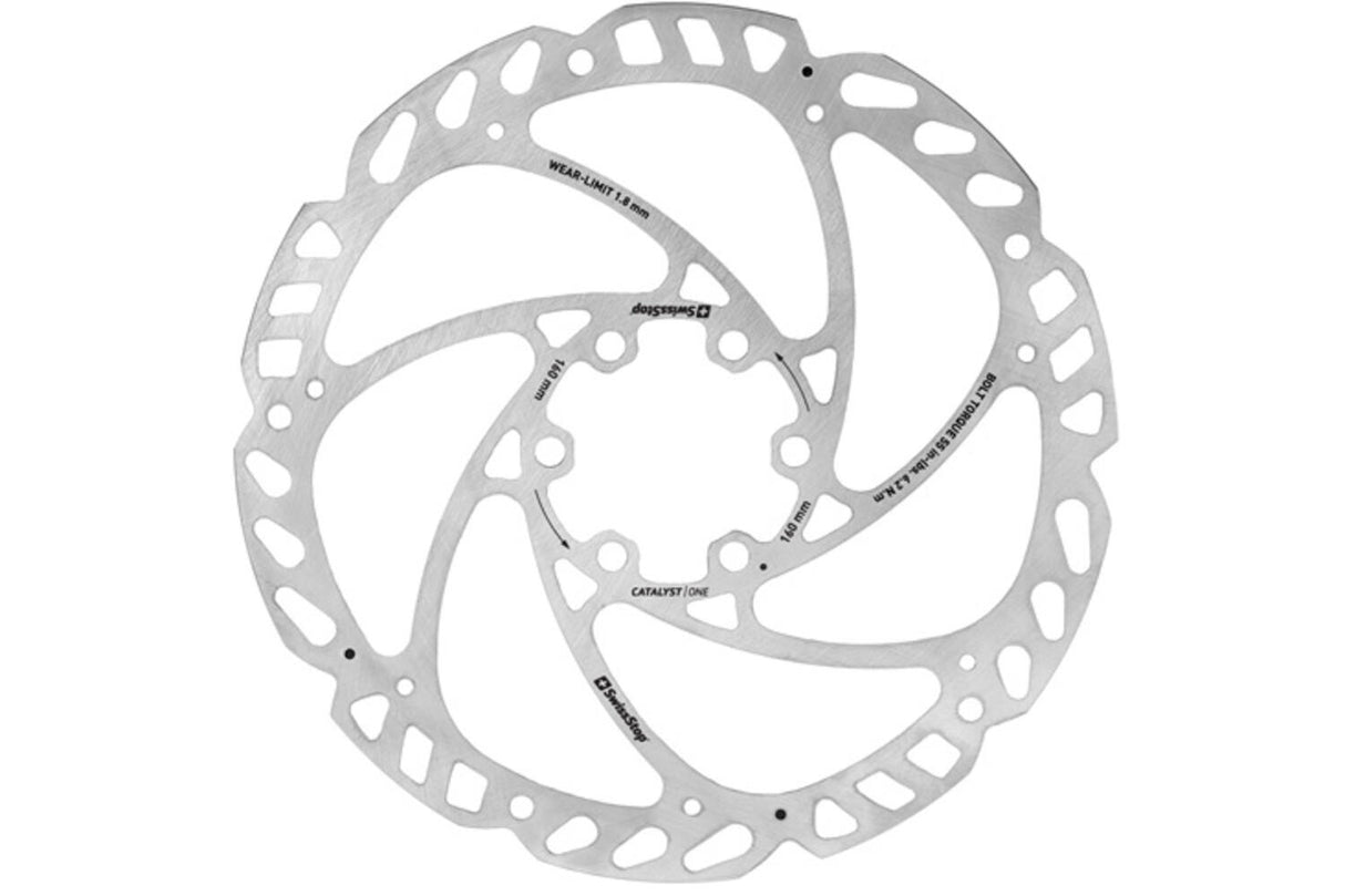 Swissstop swissstop remschijf catalyst one 6 bolt 160mm