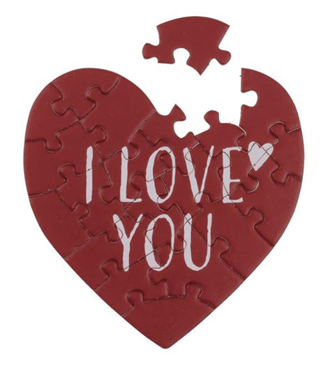 Ootb puzzel wenskaart hart 20 stukjes met envelop