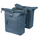 Basil b.v. dubbele fietstas basil brooklyn mik 41l 14 x 30 x 37 cm - blauw