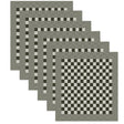 Ddddd theedoek barbeque zwart 65x65cm 6 stuks